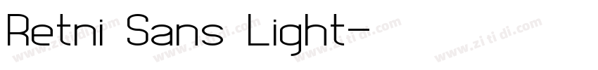 Retni Sans Light字体转换